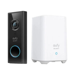 Eufy Security 2K (Battery Powered) Video Doorbell with Home Base 2 Kit - Black