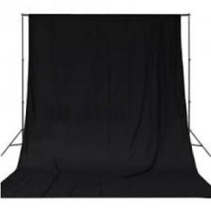 Muslin Chroma Black Backdrop (3m x 6m)