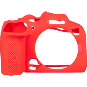 easyCover PRO Silicon Camera Case for Mirrorless Canon R7 Red - ECCR7R