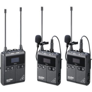 Godox WMicS1 Kit 2 Two-Person Camera-Mount Wireless Omni Lavaliere Microphone System