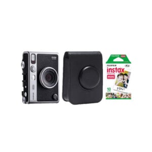 Fujifilm Instax Mini Evo Hybrid Instant Camera with 1 Fujifilm Instax Mini Instant Film and Instax Evo Case