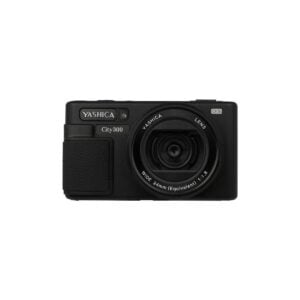 Yashica City 300 Digital Compact Camera with QuickFlash Camera Flash (Black)